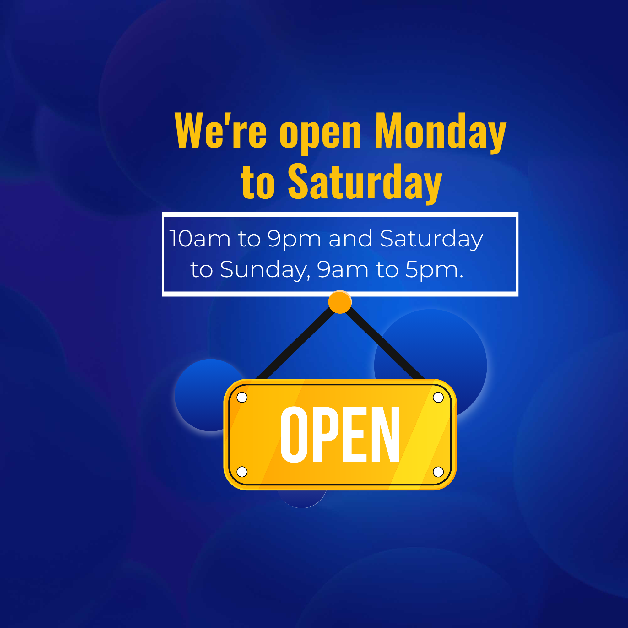 Store Open